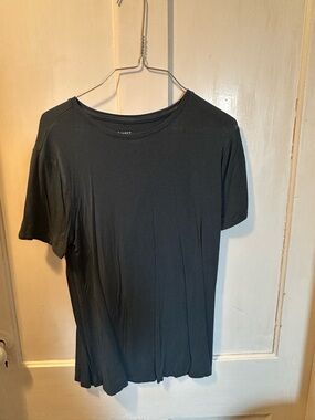 Nine West Black Short Sleeve Crew Neck Tee